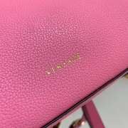 Versace Small La Medusa Whipstitch Pink and Blue Leather Top Handle Bag 20x10x17cm - 2