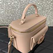 Valentino Garavani Locò mini handbag in calfskin leather rose cannelle 16.5x10x7.5cm - 6