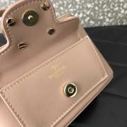 Valentino Garavani Locò mini handbag in calfskin leather rose cannelle 16.5x10x7.5cm - 3