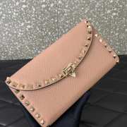 Valentino Garavani Rockstud Bag In Rose Cannelle With Gold Chain 21.5x12x2.5cm - 4