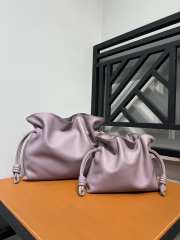 Loewe Flamenco clutch in violet nappa calfskin 23.9x18x9cm - 1