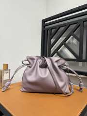 Loewe Flamenco clutch in violet nappa calfskin 23.9x18x9cm - 2