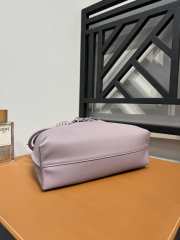 Loewe Flamenco clutch in violet nappa calfskin 23.9x18x9cm - 4