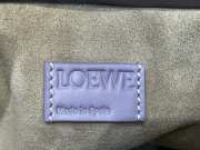 Loewe Flamenco clutch in violet nappa calfskin 23.9x18x9cm - 6