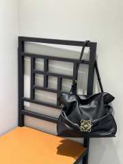 Loewe Flamenco clutch in black nappa calfskin 23.9x18x9cm - 3