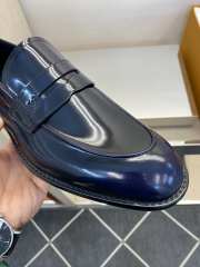 Louis Vuitton Men's Flex Loafers In Navy Blue Glossy Leather - 3