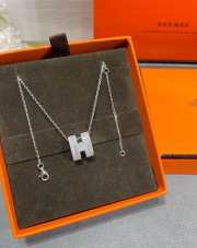 Hermes Pop H Full Diamond Necklace  - 5