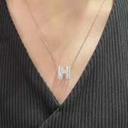 Hermes Pop H Full Diamond Necklace  - 4