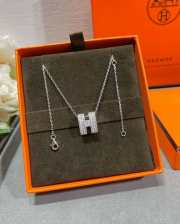 Hermes Pop H Full Diamond Necklace  - 2