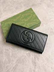 Gucci Blondie Continental Wallet In Black 19x10x3.5cm - 1