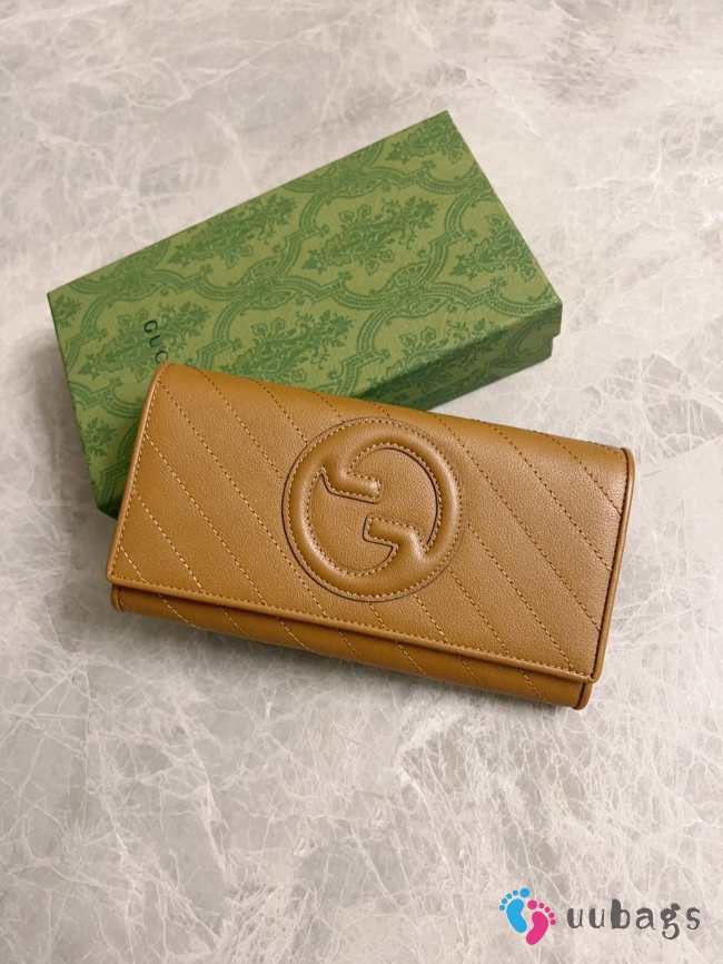 Gucci Blondie Continental Wallet In Brown 19x10x3.5cm - 1