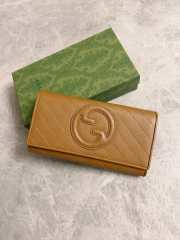 Gucci Blondie Continental Wallet In Brown 19x10x3.5cm - 1