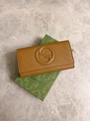 Gucci Blondie Continental Wallet In Brown 19x10x3.5cm - 5