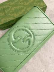 Gucci Blondie Continental Wallet In Green 19x10x3.5cm - 4