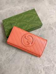 Gucci Blondie Continental Wallet In Orange 19x10x3.5cm - 1