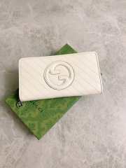 Gucci Blondie Continental Wallet In White 19x10x3.5cm - 1