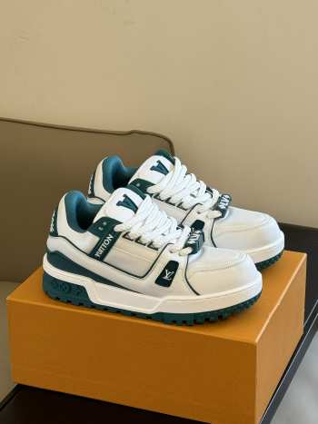 Louis Vuitton Trainer Maxi Sneaker White Green 