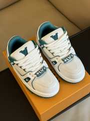 Louis Vuitton Trainer Maxi Sneaker White Green  - 2