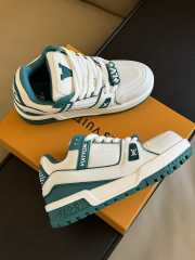 Louis Vuitton Trainer Maxi Sneaker White Green  - 3