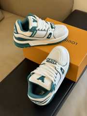 Louis Vuitton Trainer Maxi Sneaker White Green  - 6