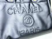 Chanel Shopping Bag Calfskin Leather & Silver Metal 33cm - 3