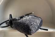 Chanel Washed Denim Quilted Denimpression Backpack Black 26x14x31cm - 5