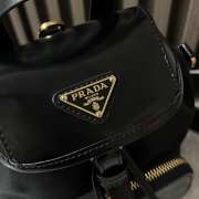 Prada Small Re-Nylon Backpack In Black 16x18x10.5cm - 2