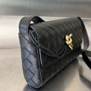 Bottega Veneta Mini Andiamo Crossbody Bag In Black 21.5x13.5x4.5cm - 3