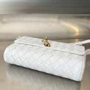 Bottega Veneta Mini Andiamo Crossbody Bag In White 21.5x13.5x4.5cm - 5