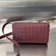 Bottega Veneta Mini Andiamo Crossbody Bag In Barolo 21.5x13.5x4.5cm - 6