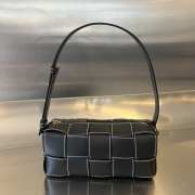 Bottega Veneta Brick Cassette 729251 In Black 24x9.5x9.5cm - 1