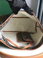 Goyard Boheme Hobo Bag In Black & Tan 42x27x15cm - 3