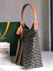 Goyard Boheme Hobo Bag In Black & Tan 42x27x15cm - 4