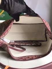 Goyard Boheme Hobo Bag In Burgundy 42x27x15cm - 2