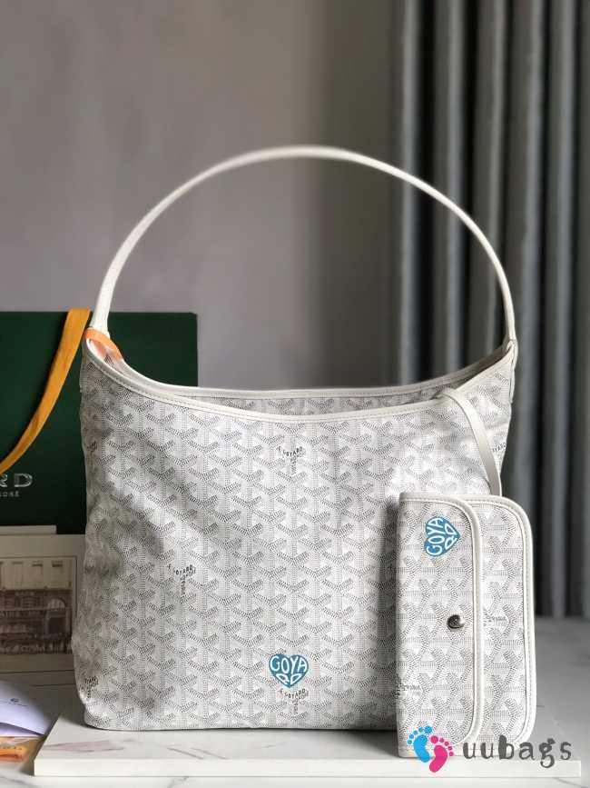 Goyard Boheme Hobo Bag In White 42x27x15cm - 1