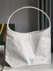 Goyard Boheme Hobo Bag In White 42x27x15cm - 6