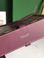 Goyard Minaudière trunk bag in burgundy 17x11.5x5.5cm - 5