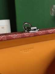 Goyard Minaudière trunk bag in red 17x11.5x5.5cm - 5