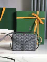 Goyard Minaudière trunk bag in grey 17x11.5x5.5cm - 1