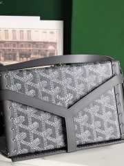 Goyard Minaudière trunk bag in grey 17x11.5x5.5cm - 5