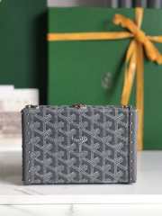 Goyard Minaudière trunk bag in grey 17x11.5x5.5cm - 2