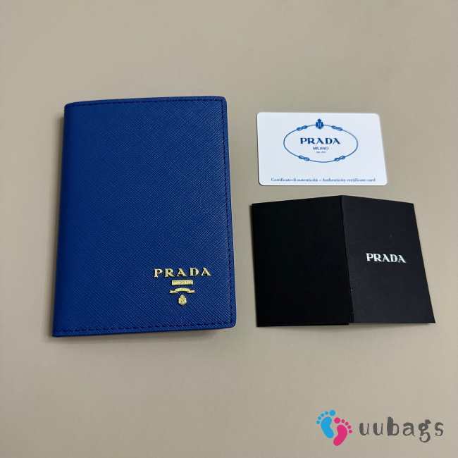 Prada passport in blue 10x14cm - 1