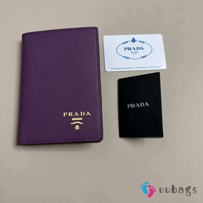 Prada passport in purple 10x14cm - 1