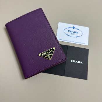 Prada passport in purple 01 10x14cm