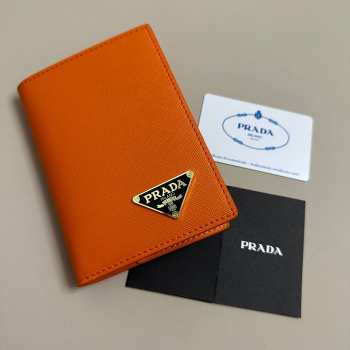 Prada passport in orange 01 10x14cm