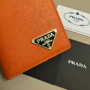 Prada passport in orange 01 10x14cm - 3