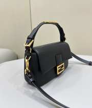 Fendi Baguette black nappa leather bag 27x6x15cm - 5