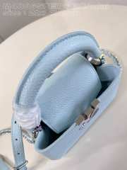 Louis Vuitton M23289 Capucines Mini Bag In Blue Glacier 21x14x8cm - 4