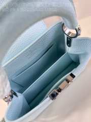 Louis Vuitton M23289 Capucines Mini Bag In Blue Glacier 21x14x8cm - 3