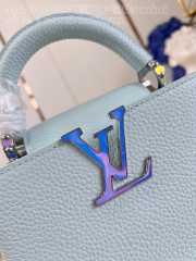 Louis Vuitton M23289 Capucines Mini Bag In Blue Glacier 21x14x8cm - 2